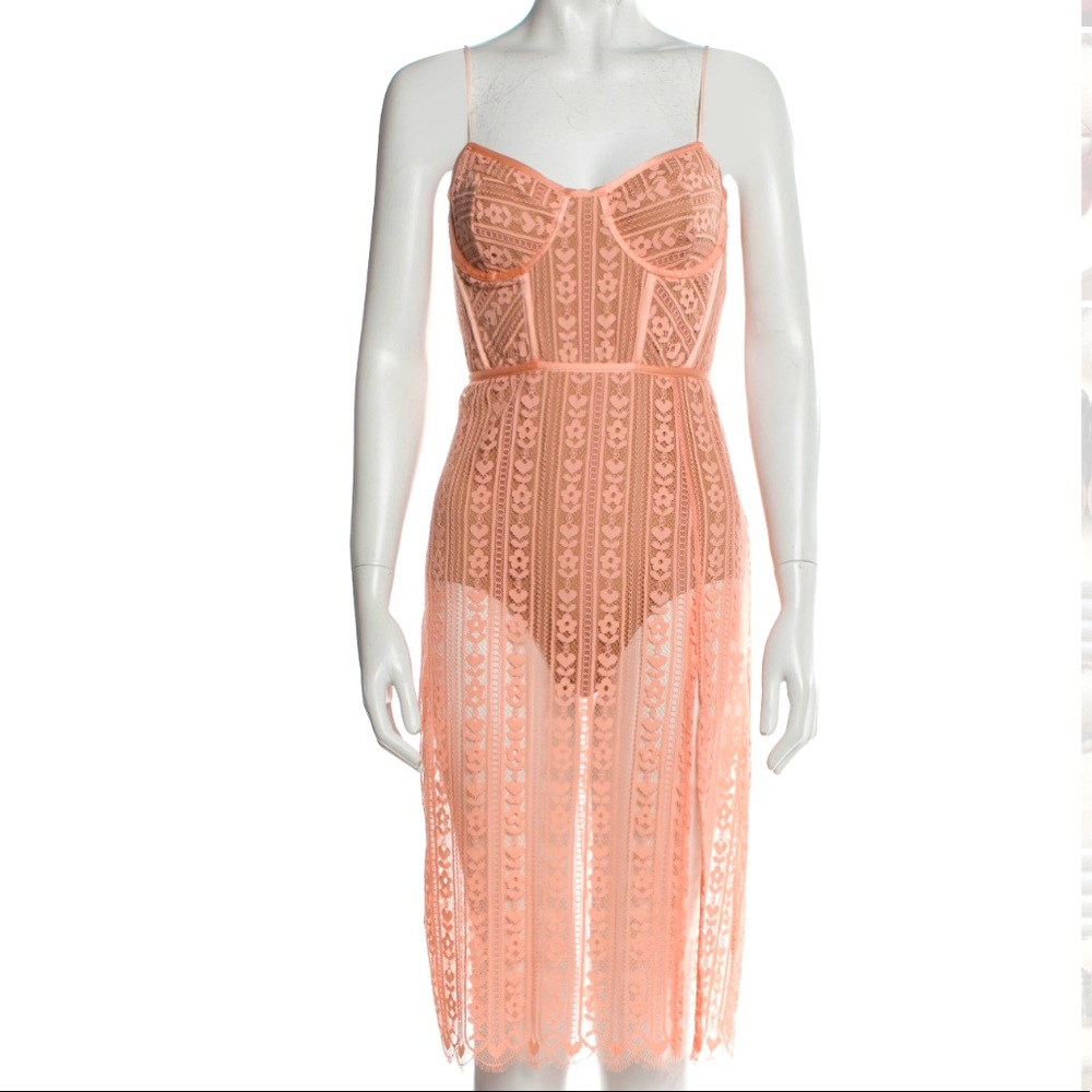 🍋For Love & Lemons Sheath Dress w/ Bodysuit